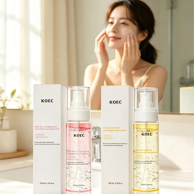 Rice Hyaluronic Acid Facial Moisturizing Spray PDRN Collagen Jelly Gel Spray 100ml Hydrating Soothe Skin Strengthen Skin Barrier