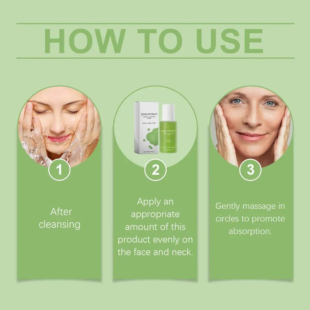 30ml Noni Fruit Face Serum Hydrating Moisturizing Fade Fine Lines Collagen Retinol Serum for Firming Anti-Aging Skincare ﻿