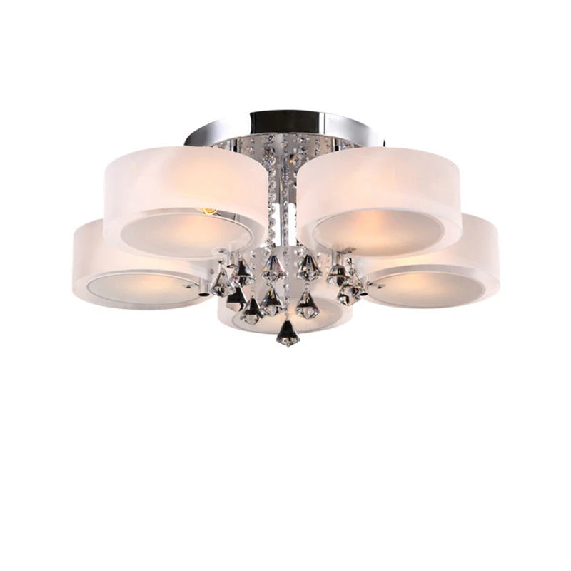 Voltsify LED Crystal Ceiling Light Chandelier Lamp, 5/7 Head