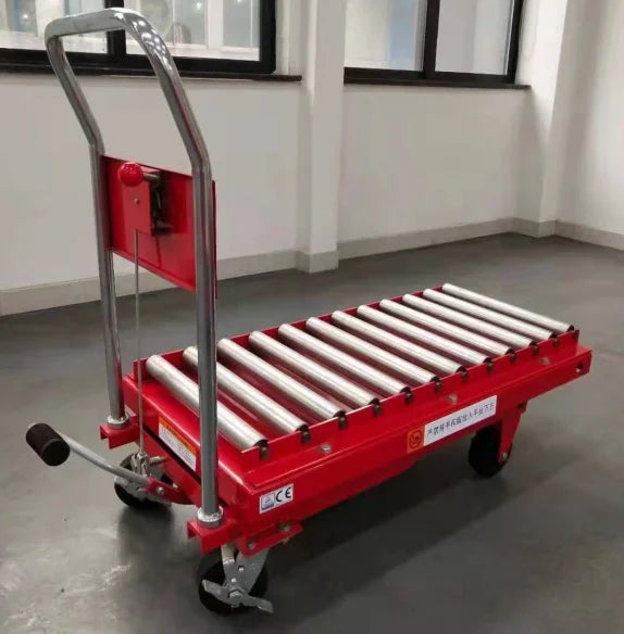 Easy Use Transport Cart Electric or Semi-electric Table Mobile Hydraulic Scissor Lift Platform