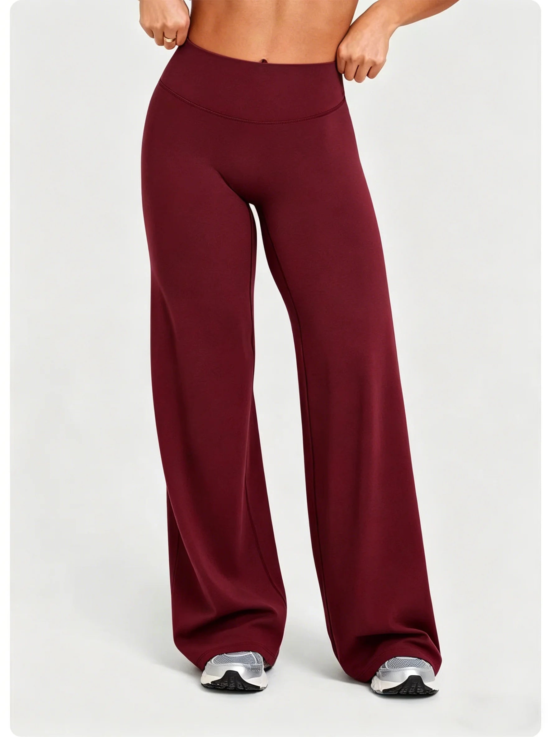 Women's Soft Straight Leg Sports Pants Breathable Lightweight Fitness Gym Wear Outdoor Yoga Trousers Loose Running Trousers