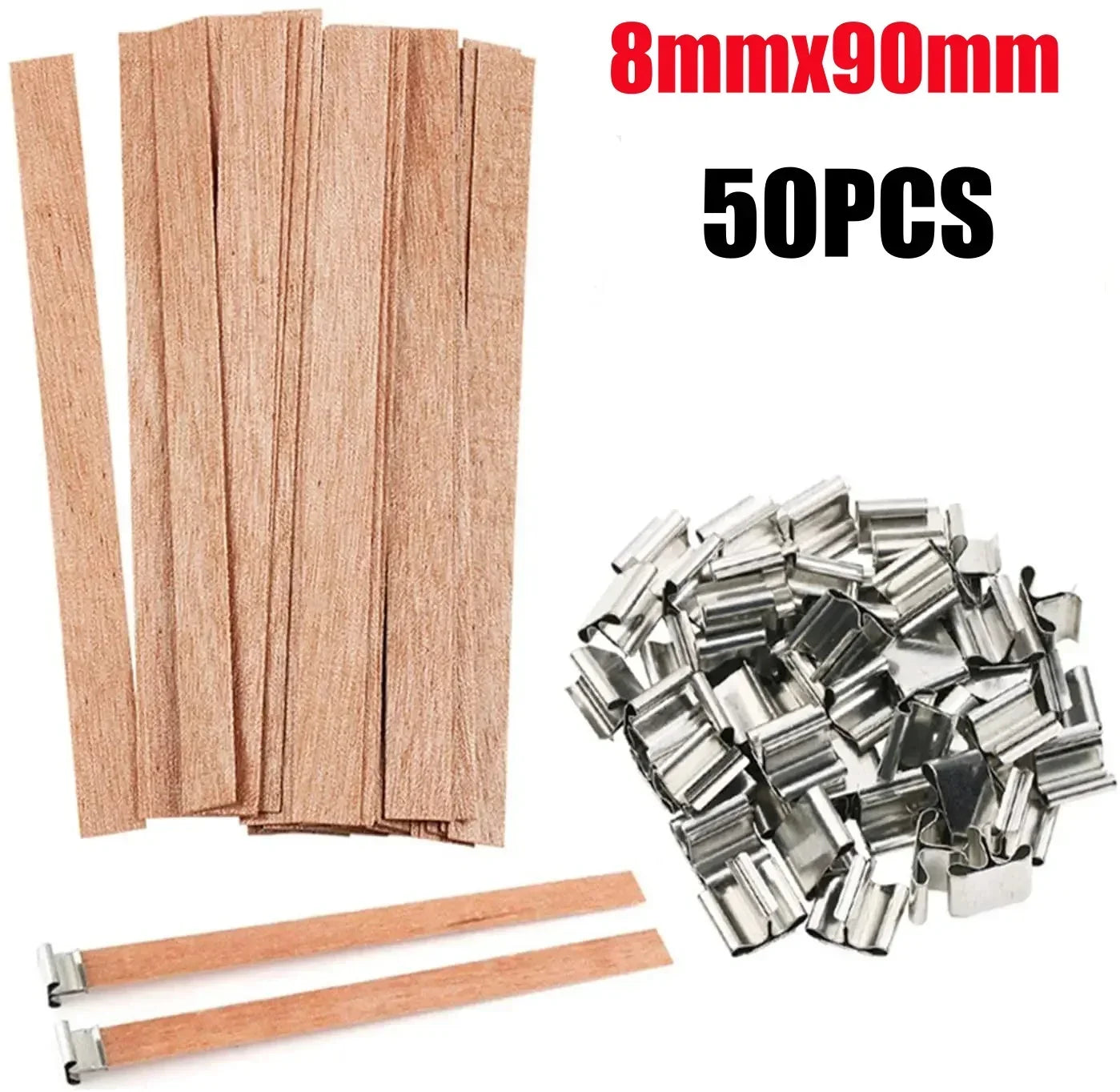 Handmade Soy Wax Candle Wooden Wick DIY Aromatherapy Candle Single Direction Wick Paraffin Wax Candle Crafting Guide