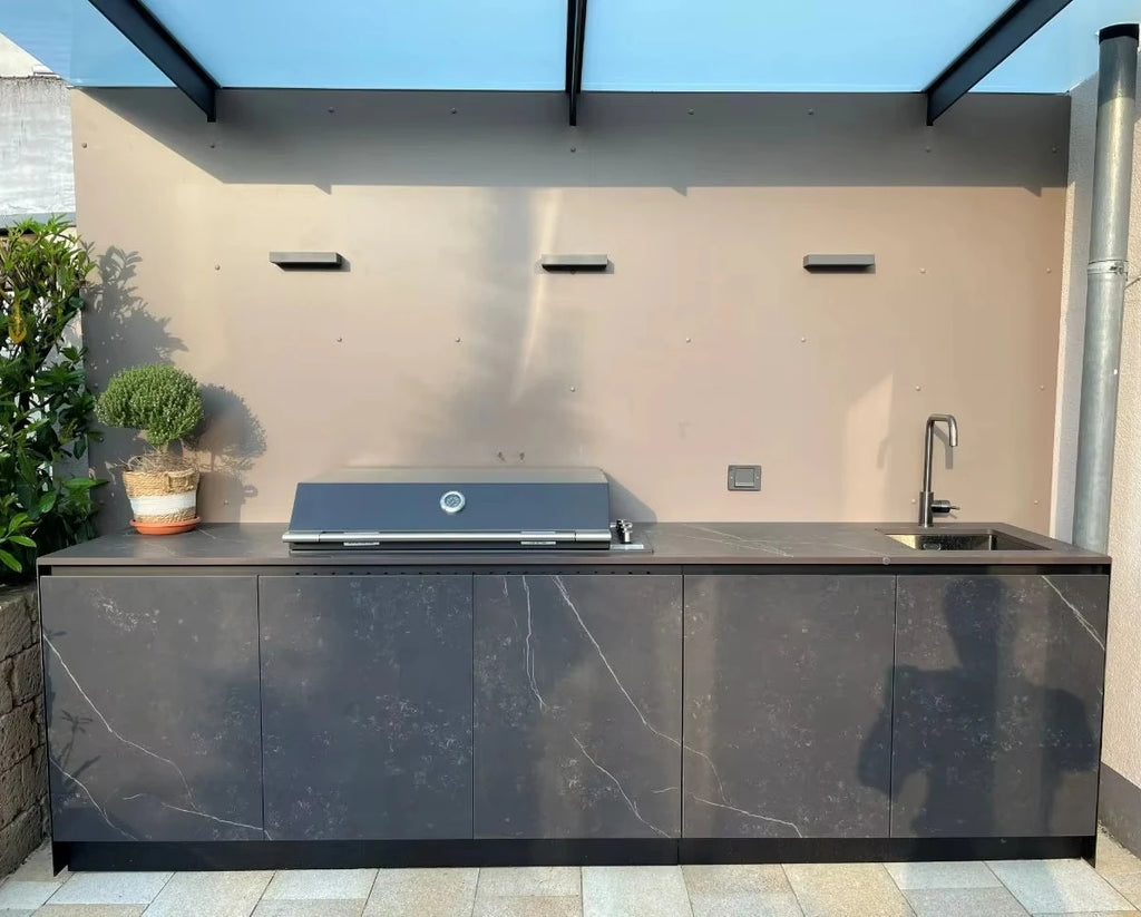 YG Custom Wholesale Supplier Stainless Steel Outdoor Kitchen Cabinet BBQ Island One Stop Complete Set Commercial or Home