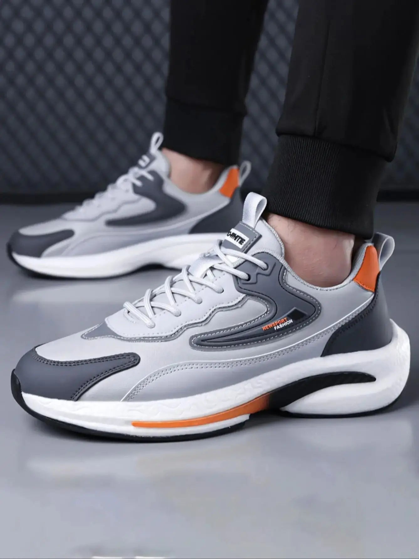 Men's Sports Shoes, Men's 2026 New Spring Casual Breathable Running Shoes, Men's Thick-Soled Dad Shoes