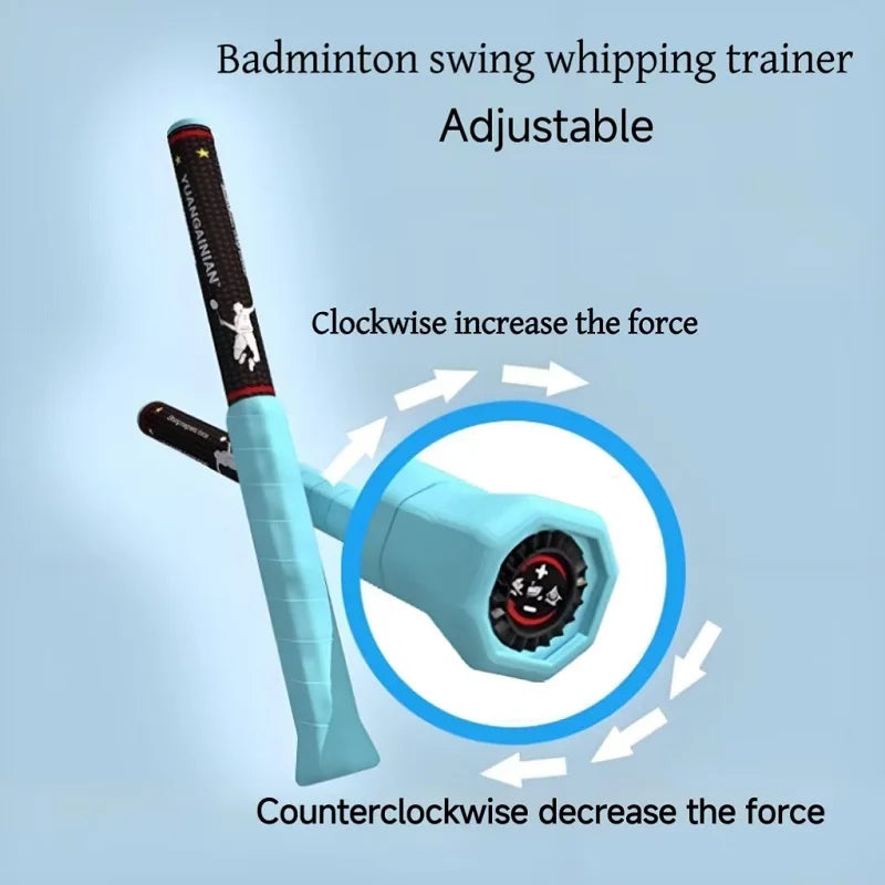 Simulated Badminton Racket Swing Whipping Power Trainer Adjustable Weight from N25N28N33N38N45N52 Practice Auxiliary Equipment