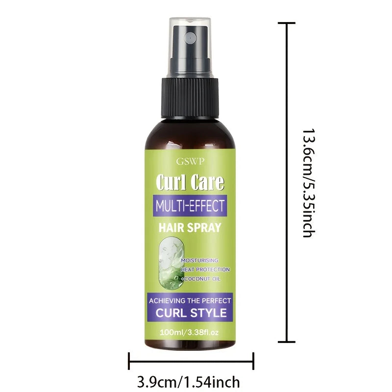 GSWP Curl Treatment Spray Deeply Moisturizes Hair, Smooths Frizz, and Is Suitable for Dry, Damaged, Burned Hair.100ml
