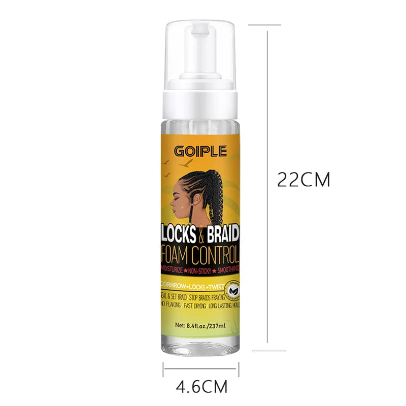 Braiding Gel Strong Hold Neat Braid Gel Hair Braid Gel for Braids Hair Mousse for Braids Styling Product Braid Mousse