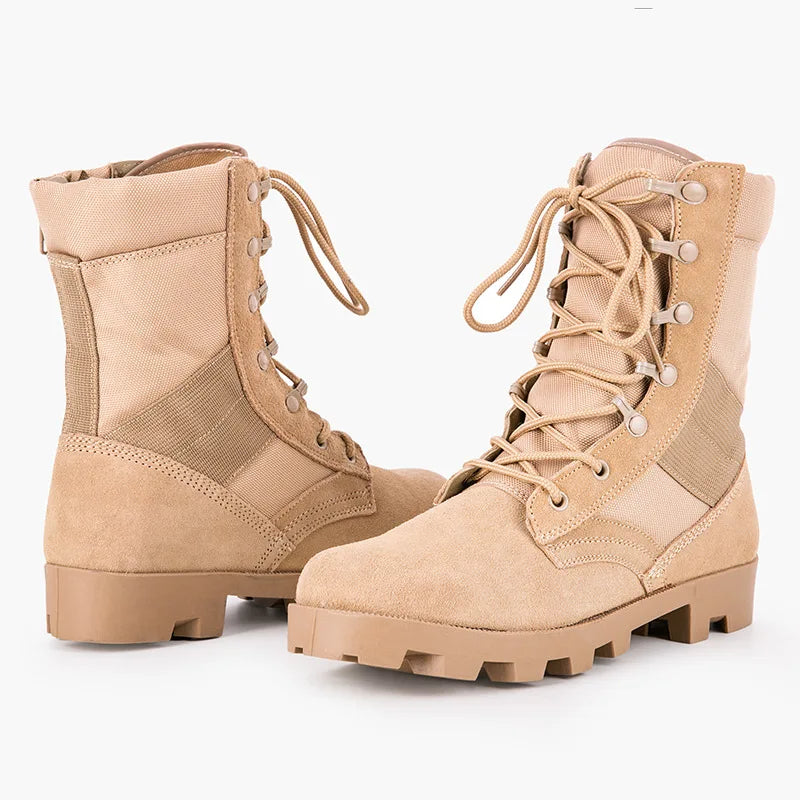 37-48 Training Boots Outdoor Hiking Climbing Shoes Green High Top Desert Boots Work Security Shoes