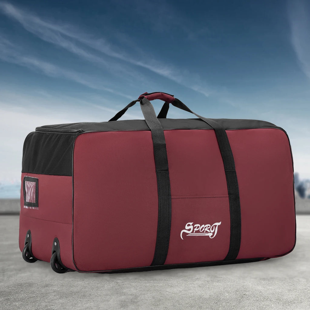 Outdoor Camping Picnic Equipment Storage Box, Tent Supplies Storage Box with Wheels, Large-Capacity Oversized Travel Bag