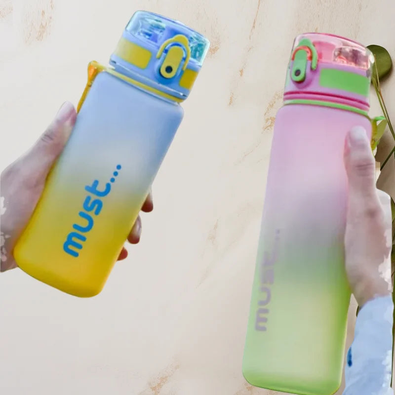 500ml 650ml Sports Water Bottle BPA Free High Capacity Plastic Fitness Portable Durable Camping Hiking Outdoor Sports Bottle
