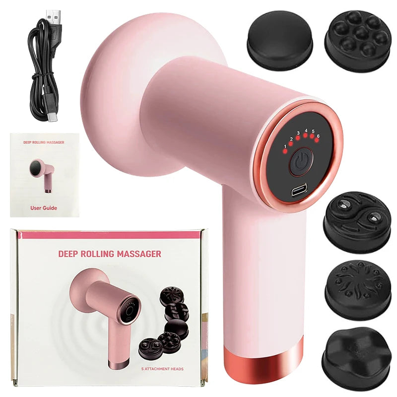Wireless Massage Gun Body Massager Neck Back Neck Shoulder Body Sculpting Machine Fat Pushing Cellulite Slimming Massage Device