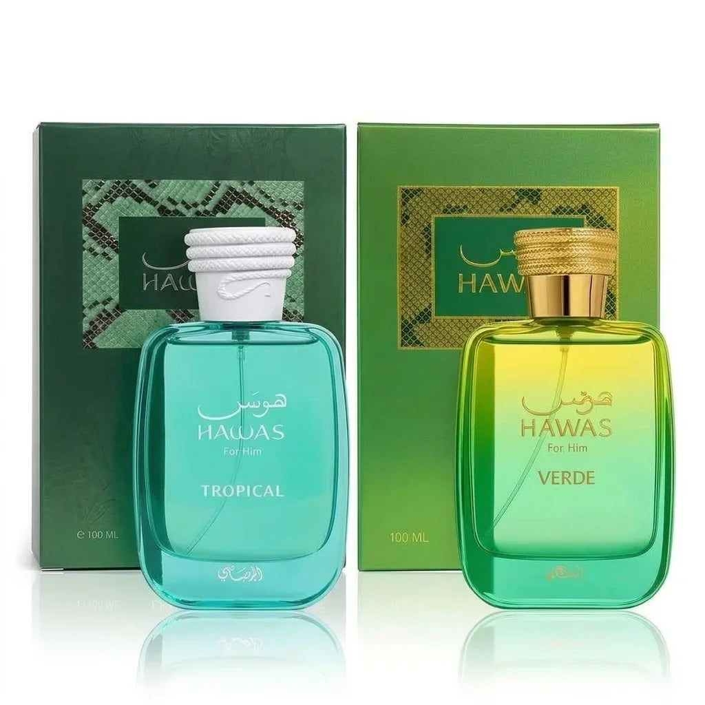 Rasasi Hawas Perfume Spray Ice Verde Thunder Lava Gold Eclat Kobra Long Lasting Eau de Parfum Scent For Men Women