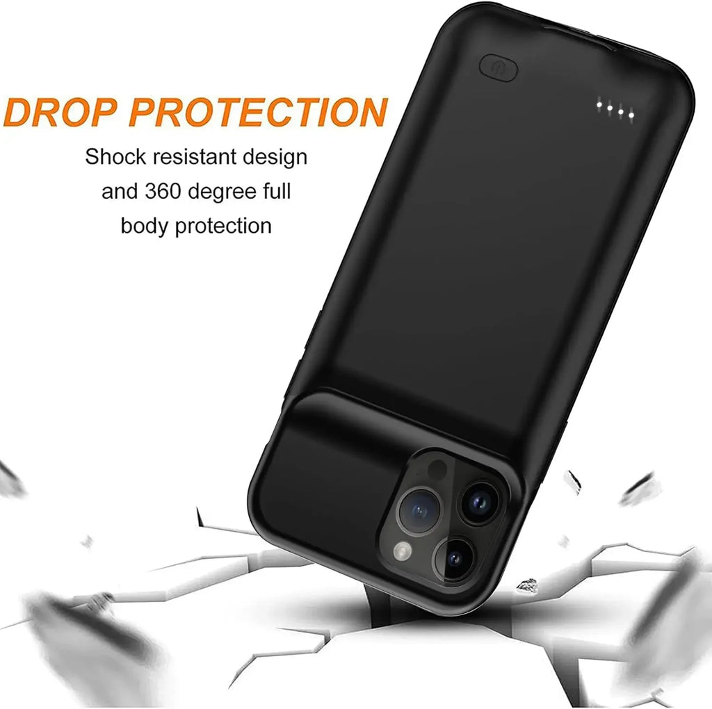 10000mAh New Excellent for IPhone 13 Mini 16 Pro Max 15 Plus 14 13 12 Mini 11 6 6S 7 8 Battery Charger Case Charging Cover Power