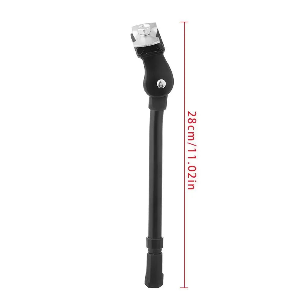 Adjustable Bike Kick Stand Heavy Duty Alloy Foot for Mountain Sports Bicycle Prop Black/Silver