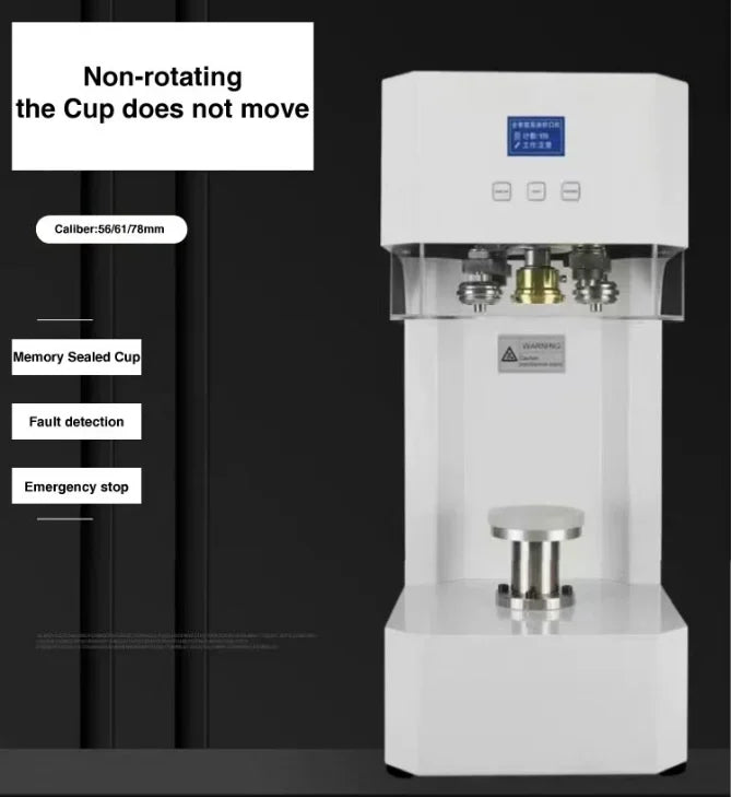 Automatic Intelligent Non Rotating Can Sealer Soda Tin Can Seamer Bubble Tea Aluminum Can Sealing Machine