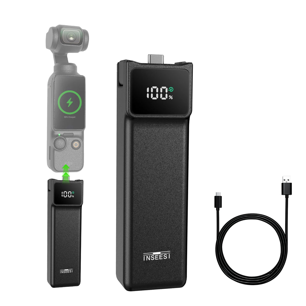 For DJI Osmo Pocket 3/Pocket 4 Battery Handle Osmo Pocket 3/4 Battery 5000mAh 18W