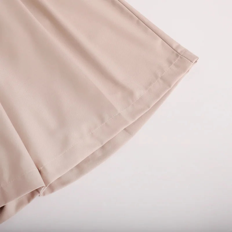 Summer New High Waist Shorts for Women Casual Loose Wide Leg Solid Shorts Female Short Pants Y2k Booty Shorts