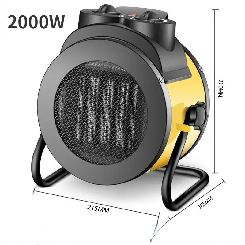 Industrial Portable Electric Heater Blower with Adjustable Ceramic Heating Stove Radiator Natural Hot Wind Thermal Air Warmer