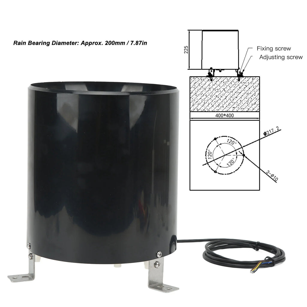 Rainfall Sensor Tipping Pulse To 485 Signal Output Can Directly Read Rainfall Bucket Rain Gauge Measurement Monitoring Tool