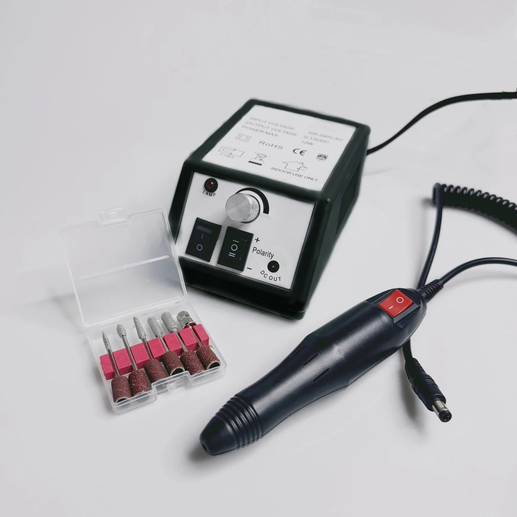 Nail Drill Machine Set Professional Nail Files Kit Drill Bits Gel Polish Remover Tools Cutters Menicure Pedicure Acrylic Nails