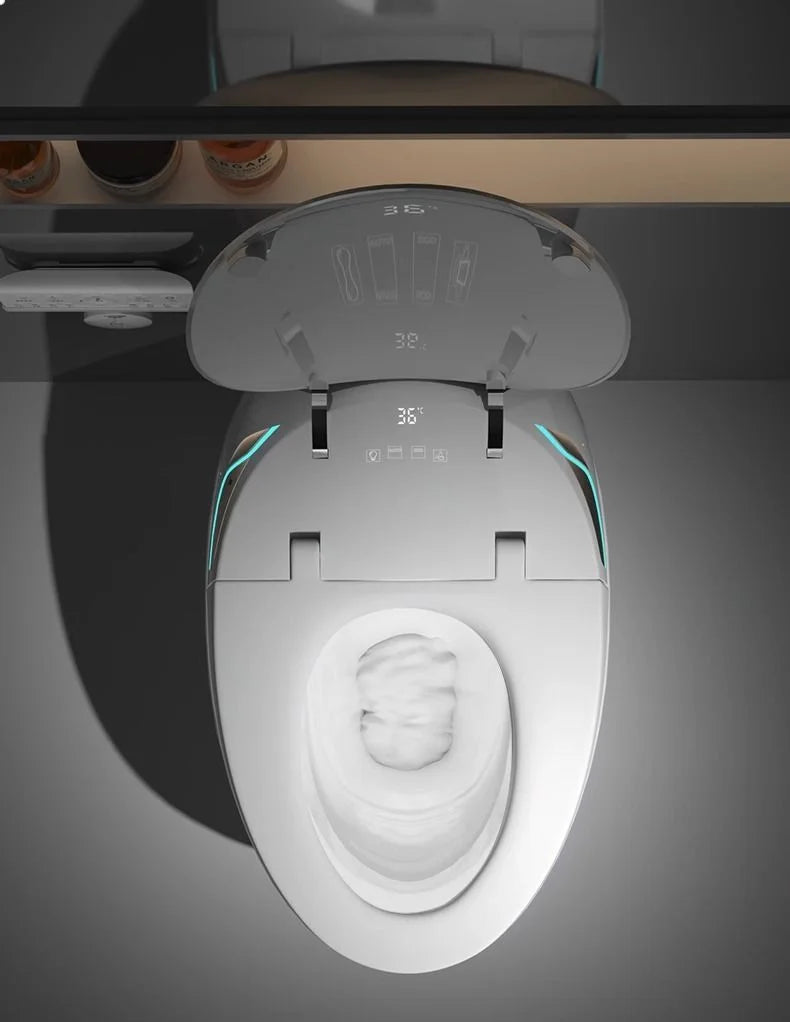 Modern Electric Bidet Smart Toilet With Remote Control Heated Seat Dual-Flush Floor Mounted Luxury Sanitary WC