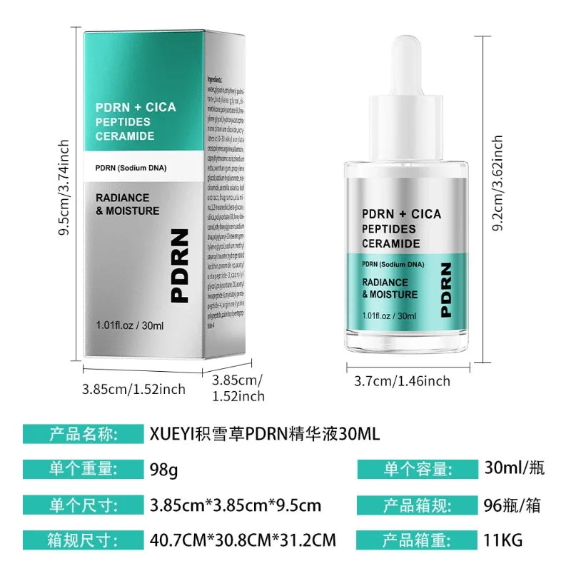 PDRN Centella Asiatica Essence Deep Moisturizing Hydrating Facial Serum Gentle Nourishing Cream Daily Skincare Set