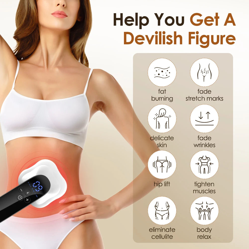 RF Radio Frequency EMS Face Body Slimming Massager Fat Burner Machine Galvanic Infrared Ultrasonic Weight Loss Machine