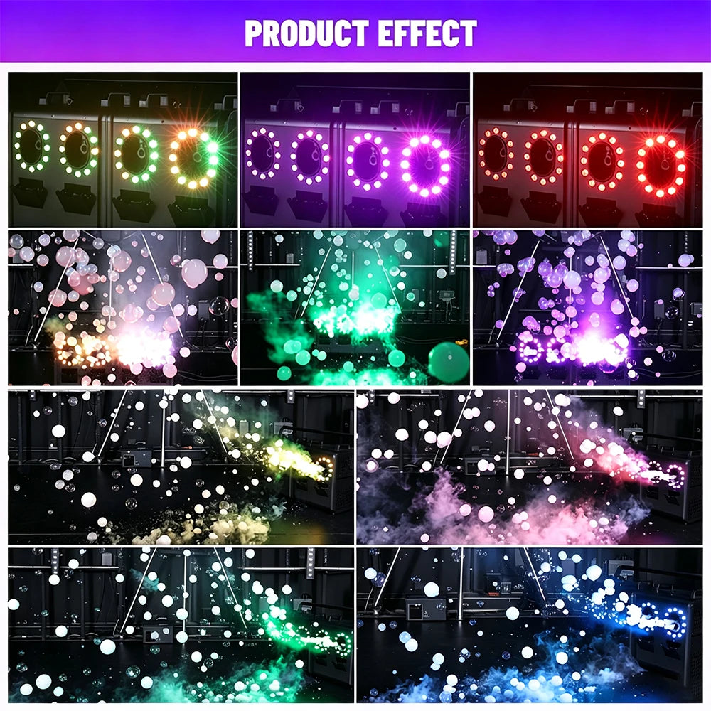 2026 Smoke Bubble Machine LED Fast Smoke Large Continuous Bubbles Fog Bubble Maker For Wedding Party Bar Nightclub Outdoor Event