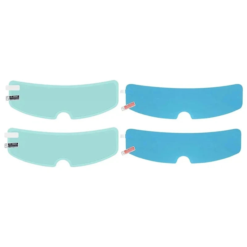 Crystal-Clear Motorcycle Helmet Anti-Fog Film Nano Rain-Repellent Night Day Riding Visor Shield Zero Distortion DIY Application