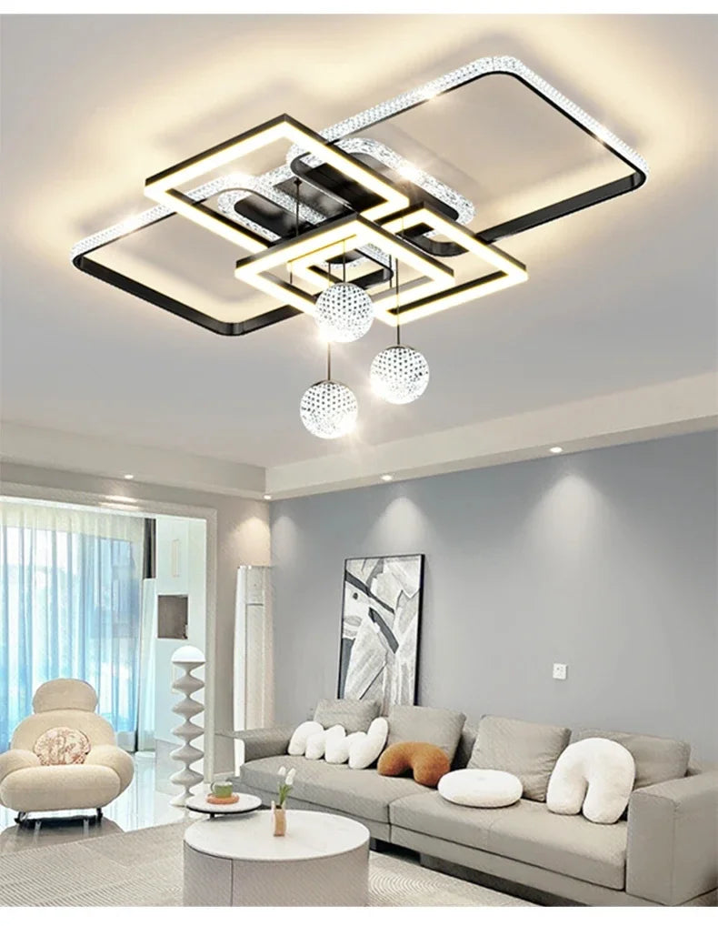 Modern Minimalist Living Room Pendant Light, Atmospheric New Living Room Ceiling Light, Modern Light Luxury Decorative Light