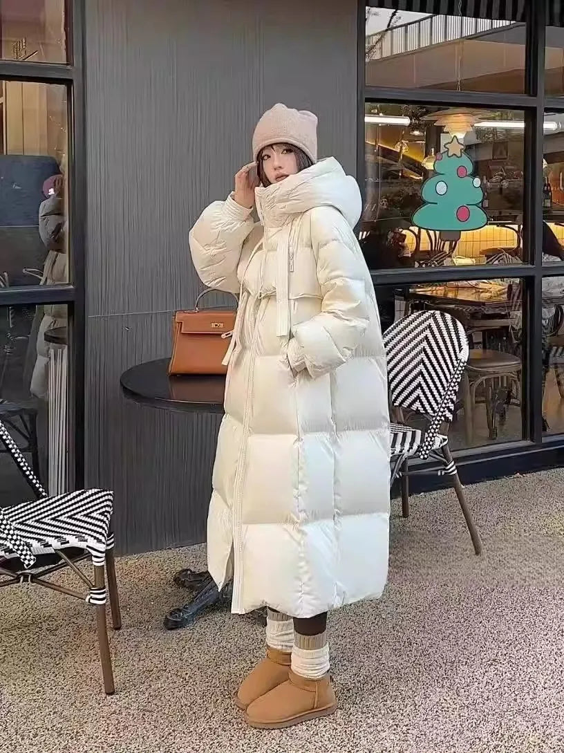 Women's Winter Down Jacket Parkas Brand Luxury Woman Clothes Warm Thick Loose Winter Coats Long Padding Padded Jacket HWY290