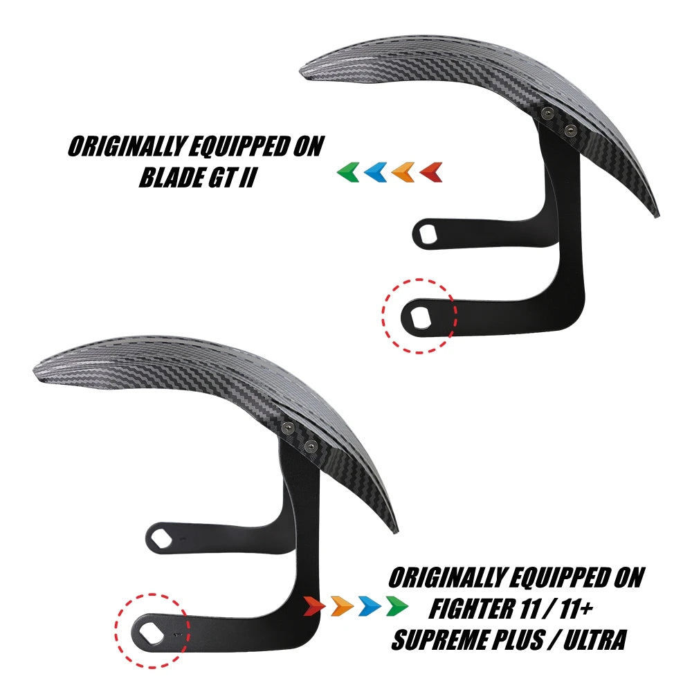 Original TEVERUN 11-Inch Fender for FIGHTER 11 11+ SUPREME PLUS ULTRA BLADE GT II Electric Scooter Mudguard Front And Rear Wheel