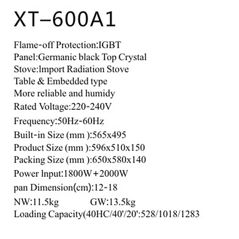 36"4 Burners Built in Induction Cooker Gas Cooktop Electric Stove 220V Factory Price