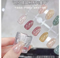 0.1g/Bottlle Moonlight Pearl White Nail Powder Aurora Plating Mirror  Chrome Rubbing Dust Shimmer Nails Art Decorations Powders