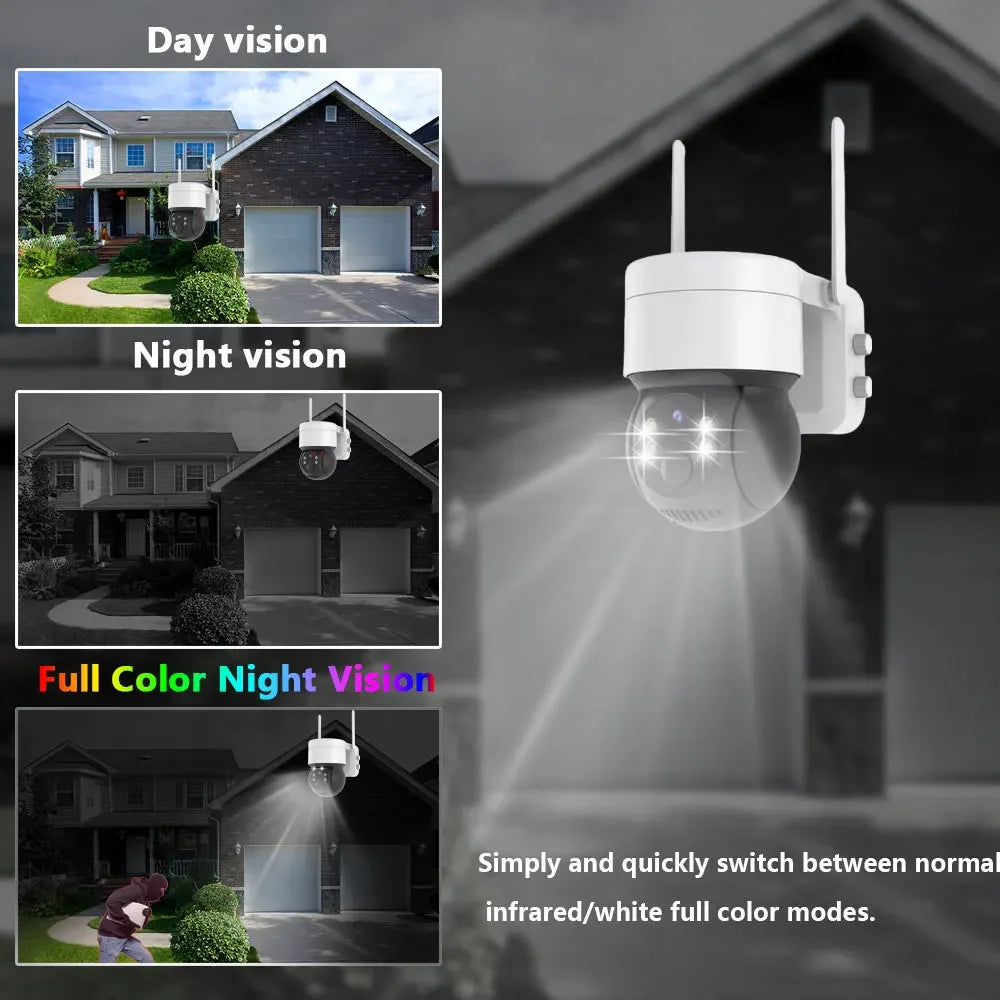 Tuya Solar WiFi Security Camera Outdoor Wireless 5MP Low Power Battery PTZ Camera PIR Motion Detection CCTV Video Surveieillance
