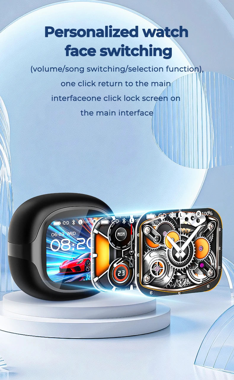 Bluetooth Headset Surround Sound Hi-Fi Stereo Comfort Fit Lightweight Open Ear for Sport Running HTC NE58 Wireless Earbuds