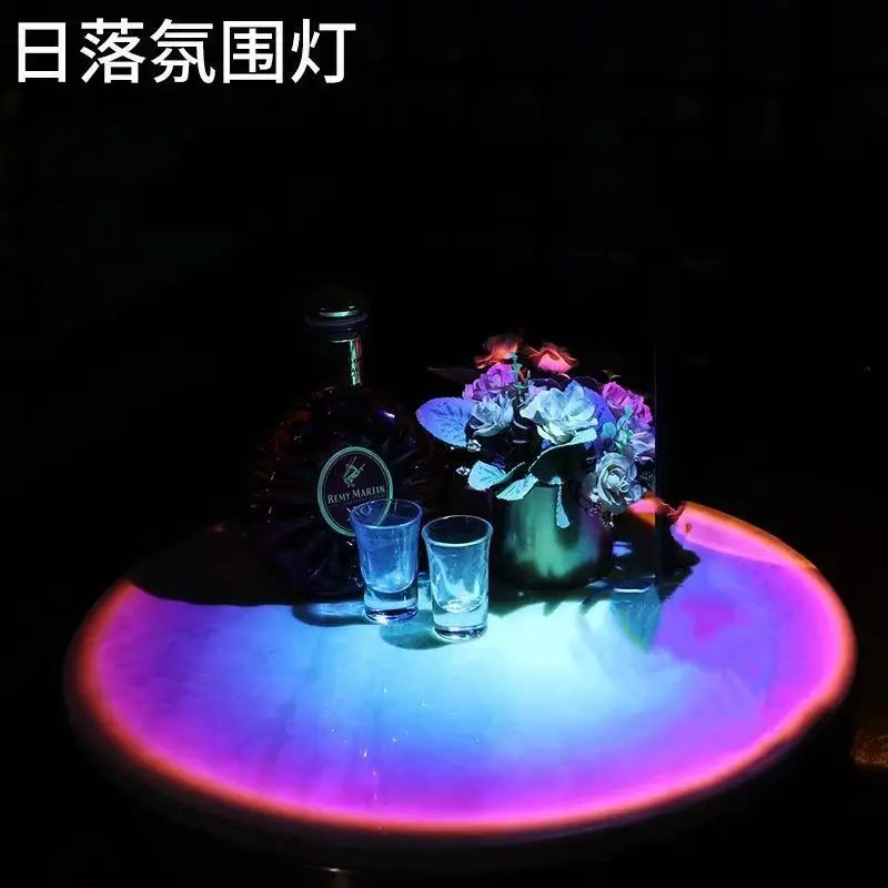 LED Rainbow Sunset Projection Lamp Atmosphere Night Light Photography Fill Light Artifact Creative Room Decoration Gift