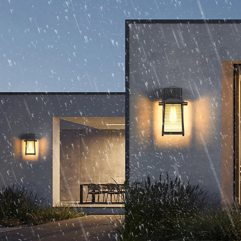 Outdoor Waterproof Garden Courtyard Lights, Outdoor Villa Corridors, Balconies, Doors, Exterior Walls, Wall Lights