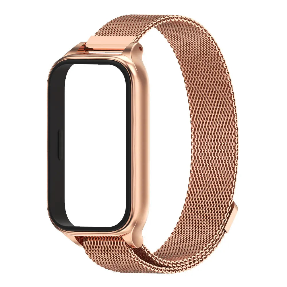 Strap For Mi Band 9 Active Watchband For Xiaomi Smart Band 8 Active Metal Wristband for Mi Band 9 Active correa Stainless Steel