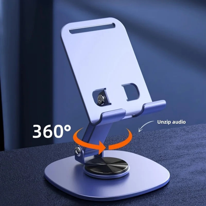 Metal 360 degree Rotating Mobile Phone Stand Desktop Lazy Stand For iPad Universal Folding TV Live Foldable Stand