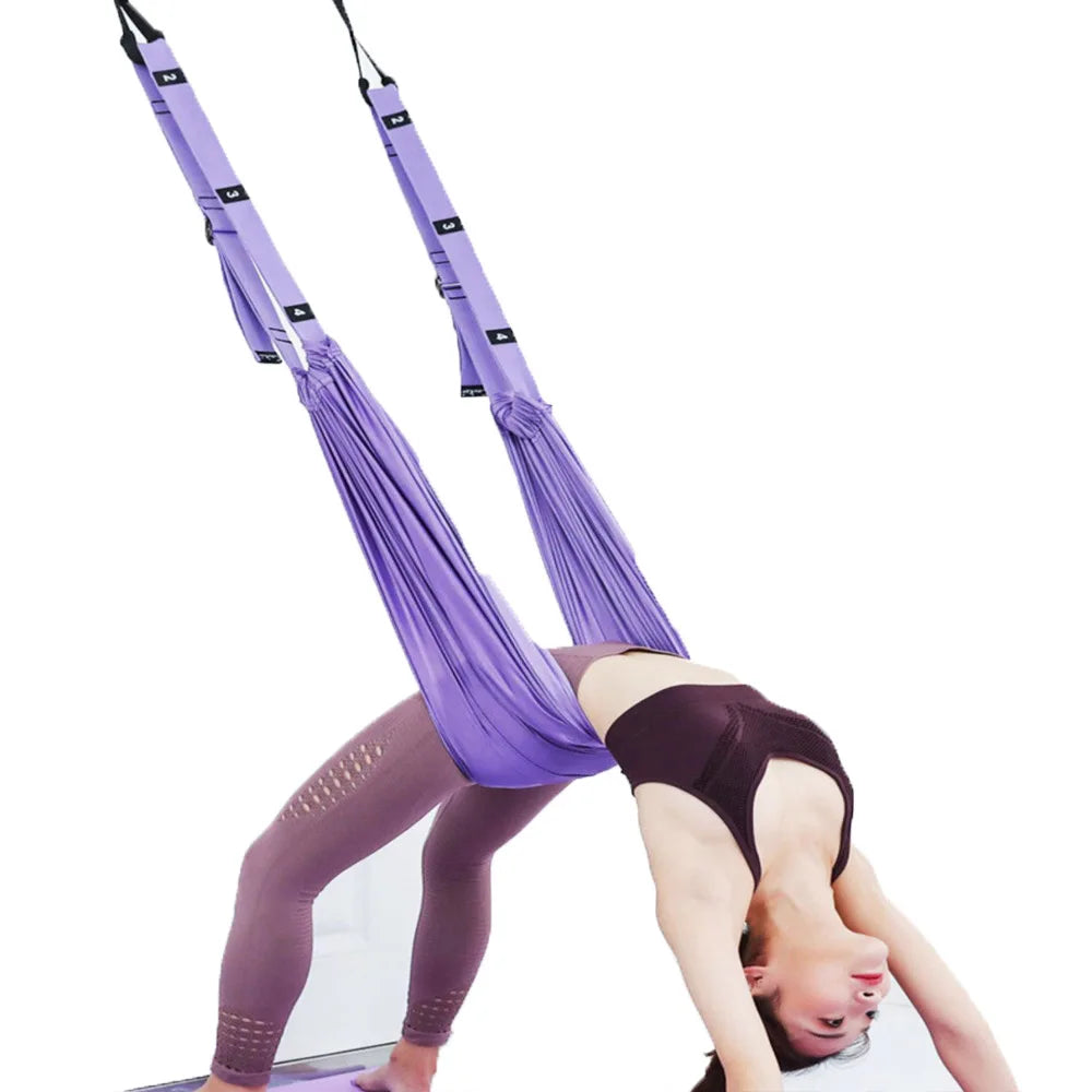 Hanging Rope For Aerial Yoga No-Drill Portable Lower Back Trainer Stretching Band Elastic Rope Dance Training Fitness Equipment