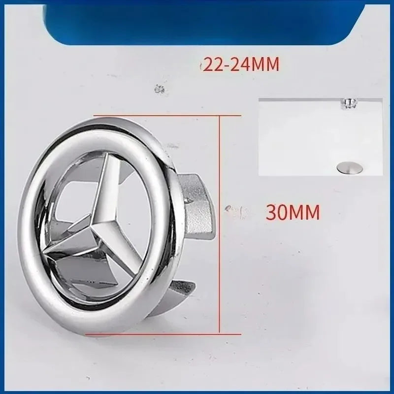 Plastic Wash Basin Overflow Ring Decorative Cover Sink Basin Overflow Plug Spare Part Neatly Designed Sink Overflow Ring
