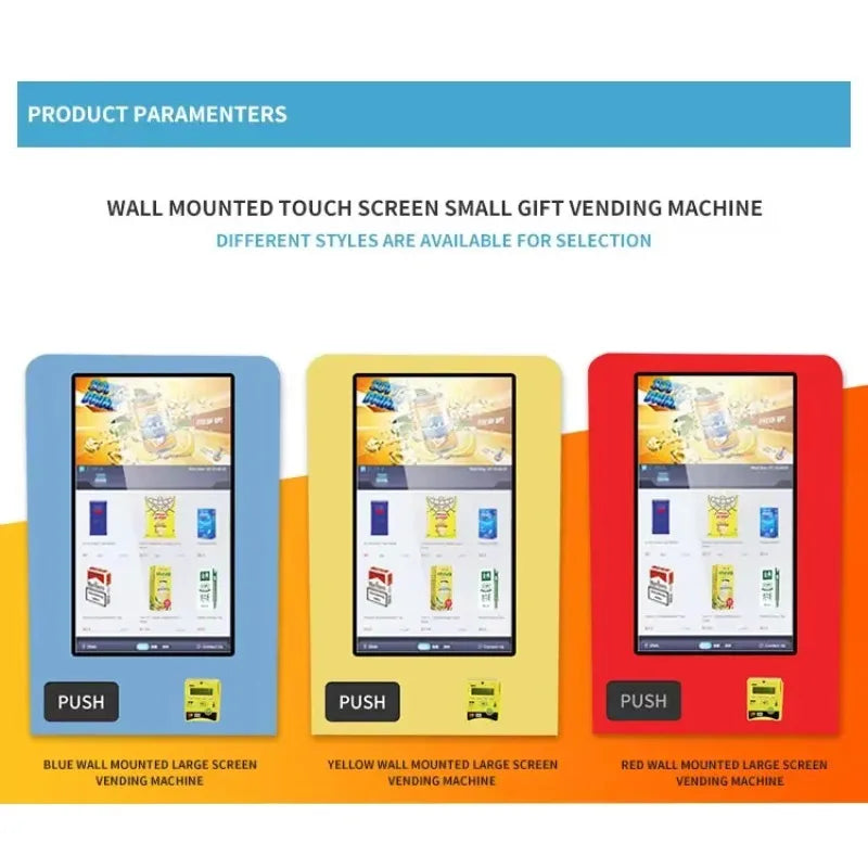 Wall-installed Self-service Kiosk 32 Inch Touchscreen All-in-one Payment Tcg Game Card Vending Machine for Airport Lounge Custom