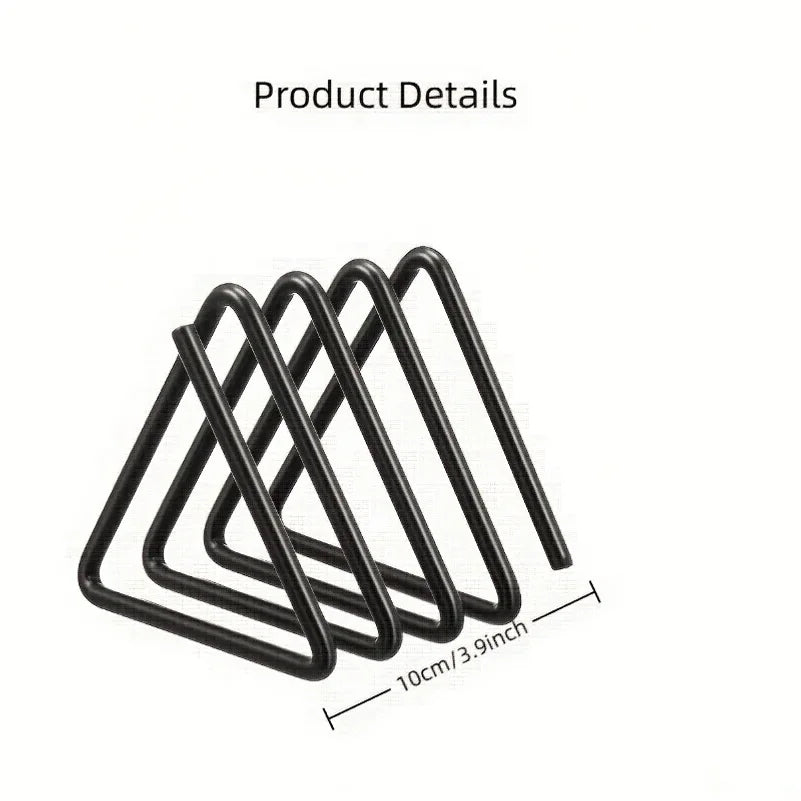 Sturdy Kitchen Storage Shelf , Heavy-Duty Metal Cutting Board Organizer-Space-Saving Kitchen Storage Rack with Triangular Design