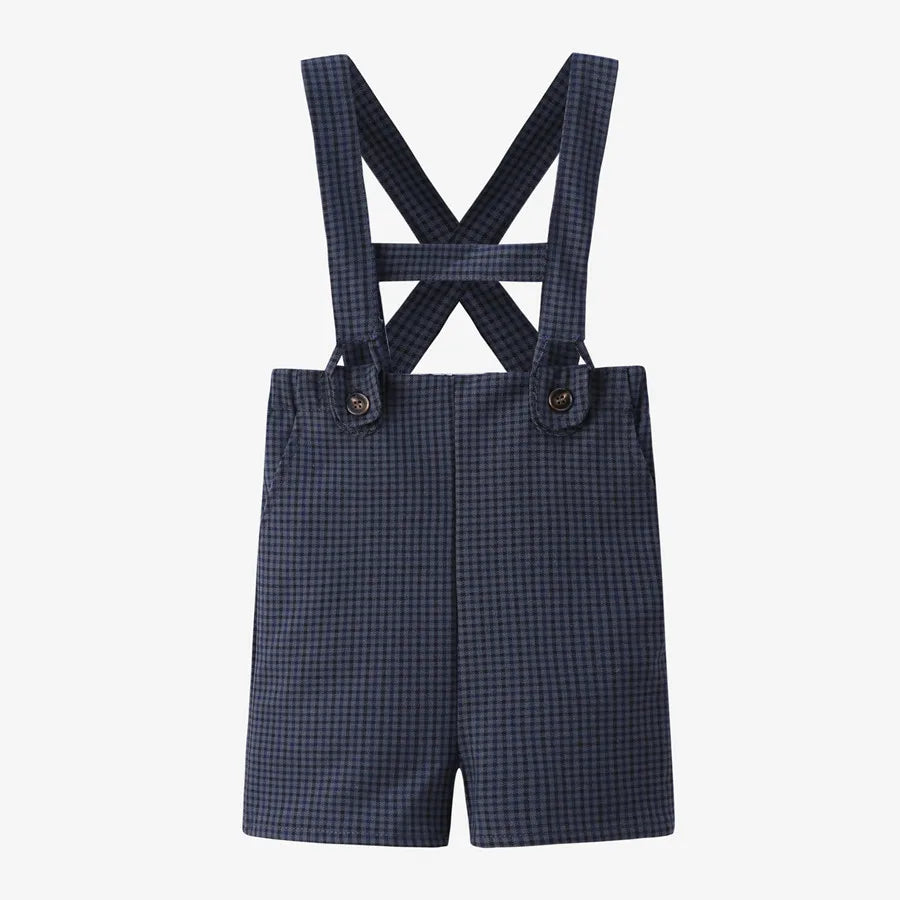 Clearance sale AS 2024 Blue Shabbos collection Print cotton girl clothing  Wool knitted family matching looks grid boys clothing