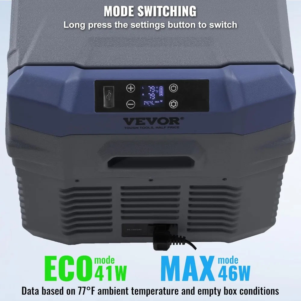 12V 25L Dual Zone Portable Car Refrigerator Freezer AC DC Compressor Cooler for Camping RV Travel-Best Promotion