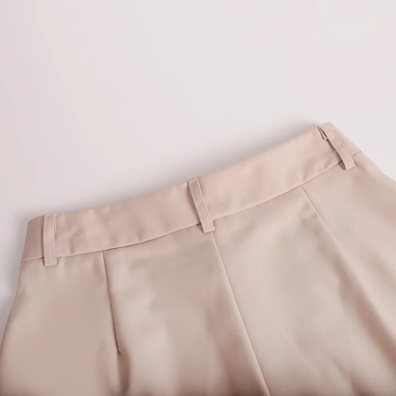 Summer New High Waist Shorts for Women Casual Loose Wide Leg Solid Shorts Female Short Pants Y2k Booty Shorts