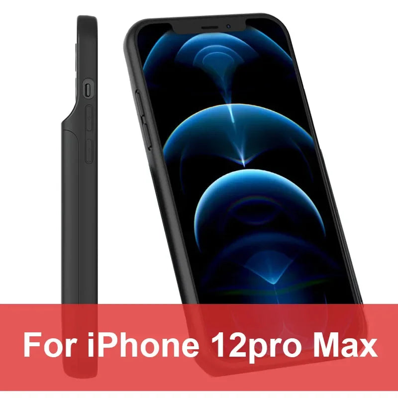 6800mAh Portable Phone Charger Case For iPhone 16 15 14 13 12 11 X mini pro max battery Charging Case For 6 6s 7 8 Plus SE2020