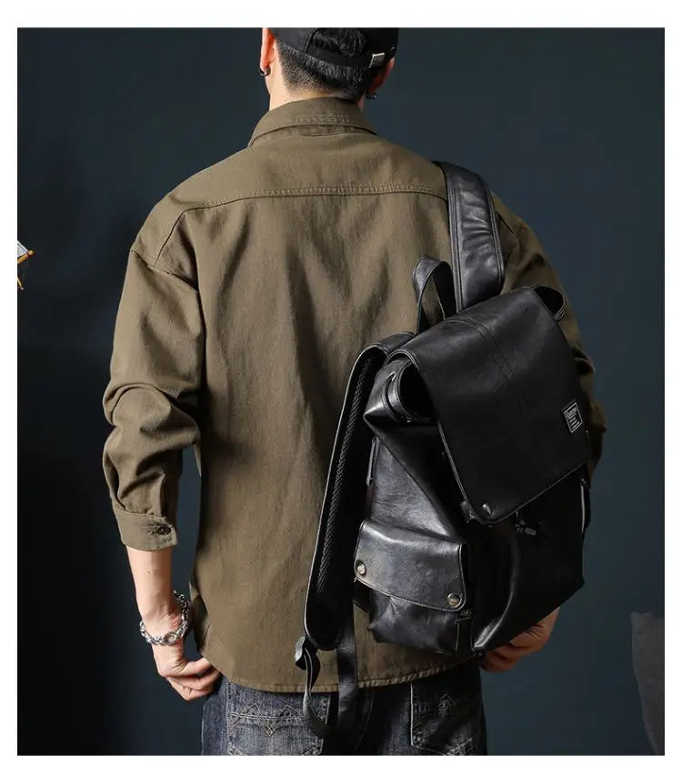 Oversized Men's Long Sleeve 100% Cotton Shirts Male Tops Big Size Fashion Casual Jacket Loose Fit Spring Outwear Plus Large 7XL
