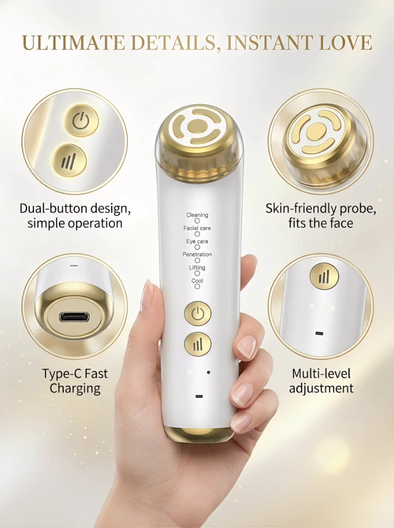 3 Gears Face Lifting Device Face Massager Eye Beauty Instrument Home Use EMS Microcurrent Facial Toning Device